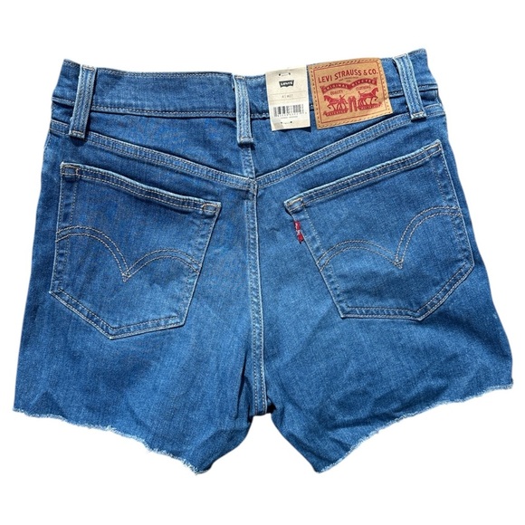Levi's Women's Blue Denim Shorts - Picture 4 of 5